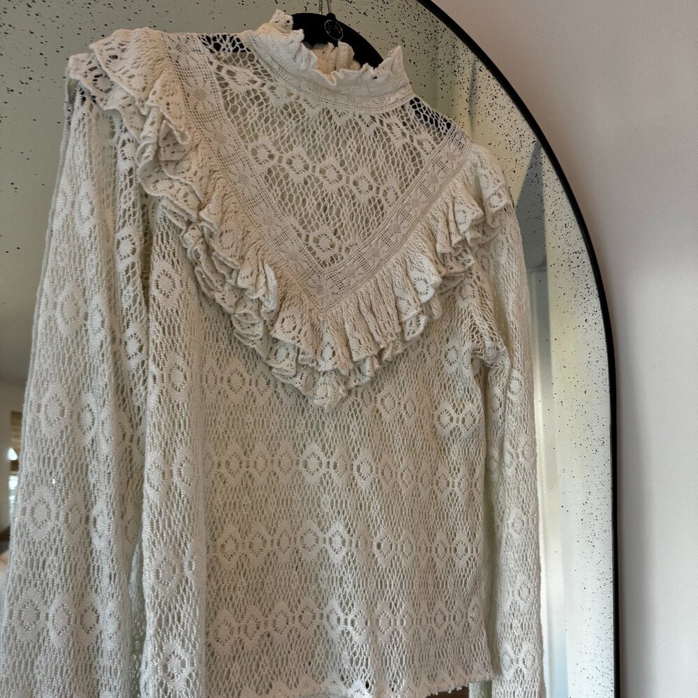Maje Lace Crochet Blouse Size 1